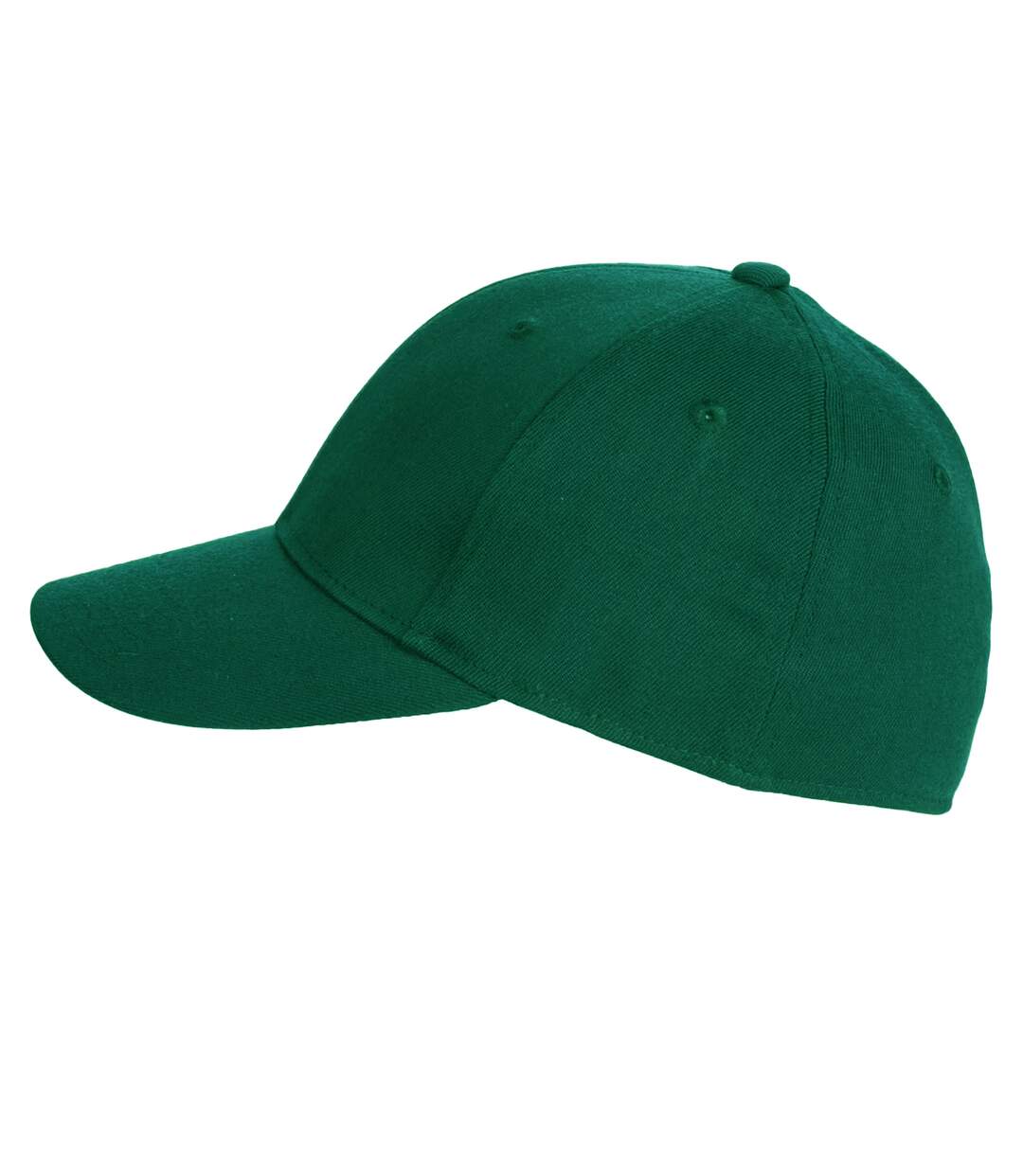 Casquette de baseball 100% coton épais adulte unisexe vert forêt Beechfield-3