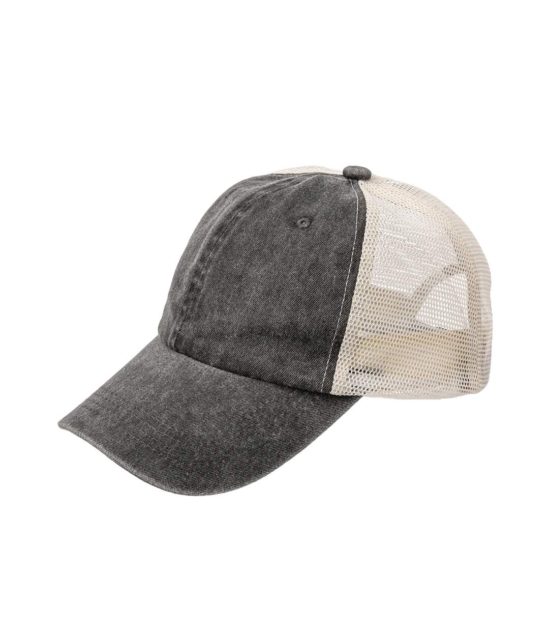 Casquette Motif/style Rétro Adulte Vieux Noir Result Headwear-3