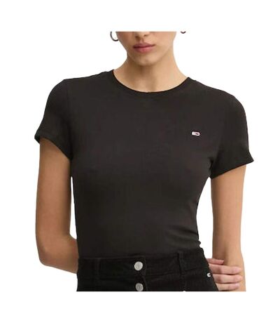 T-shirt noir femme tommy hilfiger tjw - l