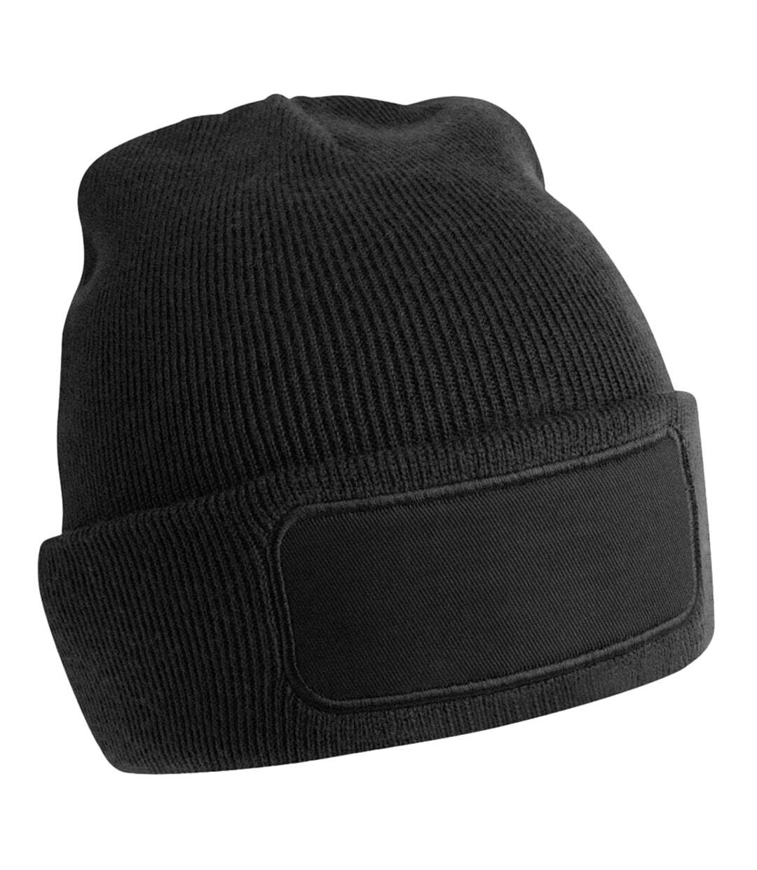 Beechfield Original Patch Recycled Beanie (Black) - UTBC4995-2