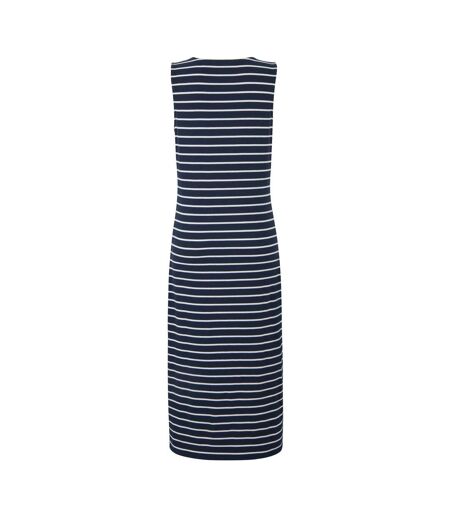 Robe Mi-longue Motif/style Rayures Contrastées Amorie Femme Bleu Marine Blanc Regatta