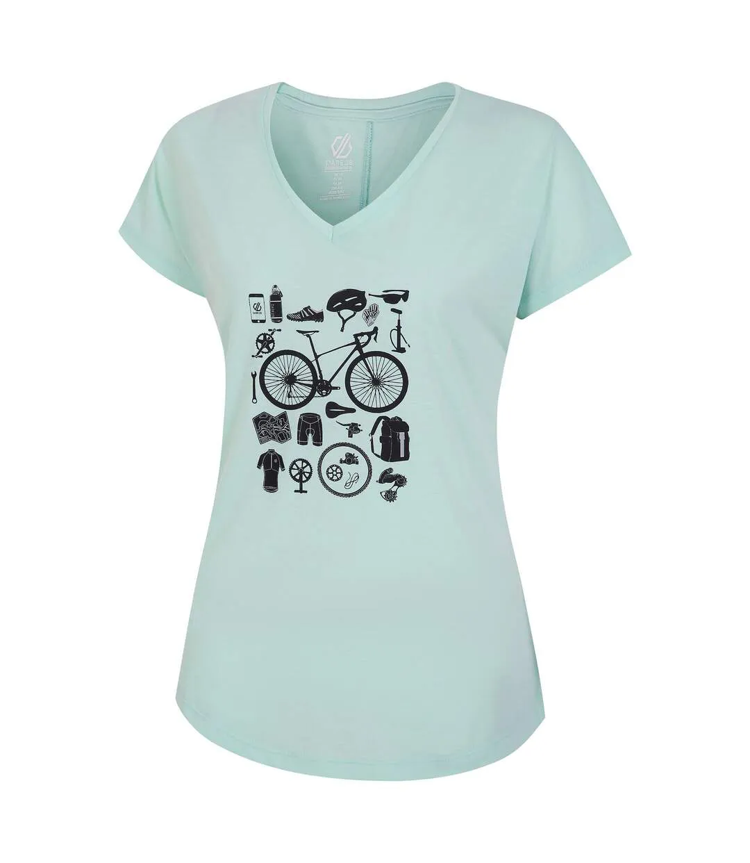 Womens/ladies Calm Bicycle T-shirt Mint Green Regatta-4