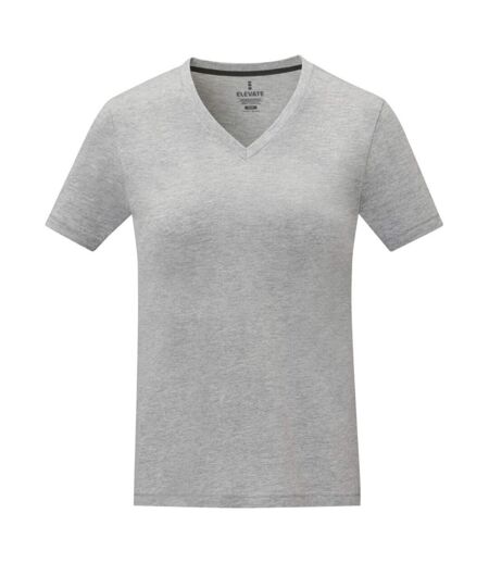 Elevate Womens/Ladies Somoto V Neck T-Shirt (Heather Grey)