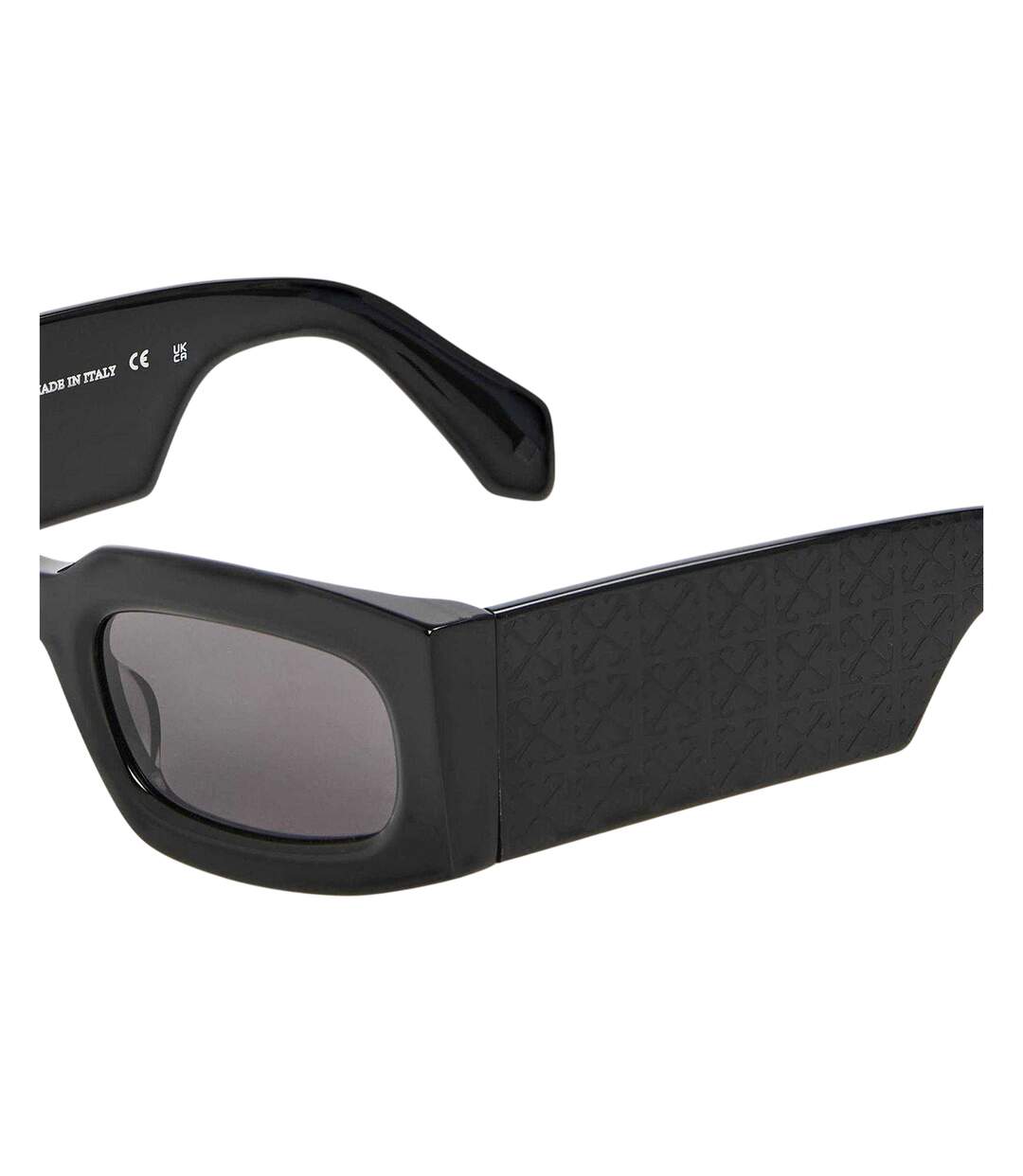 Lunettes De Soleil Motif/style Uni Cary Femme Taille Unique Noir Gris Foncé Off White-3