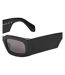 Lunettes De Soleil Motif/style Uni Cary Femme Taille Unique Noir Gris Foncé Off White-3