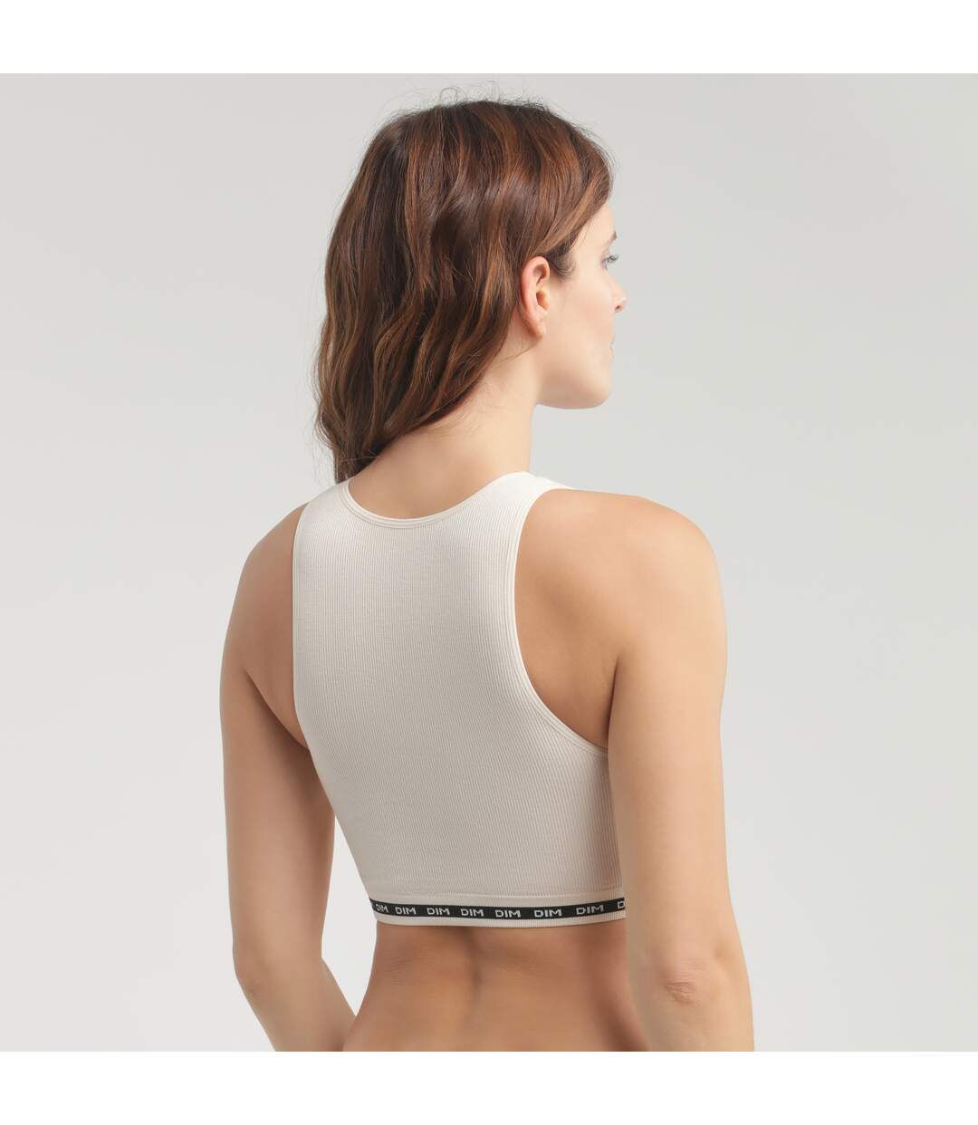 Crop top en microfibre côtelée sans couture Icons Seamless