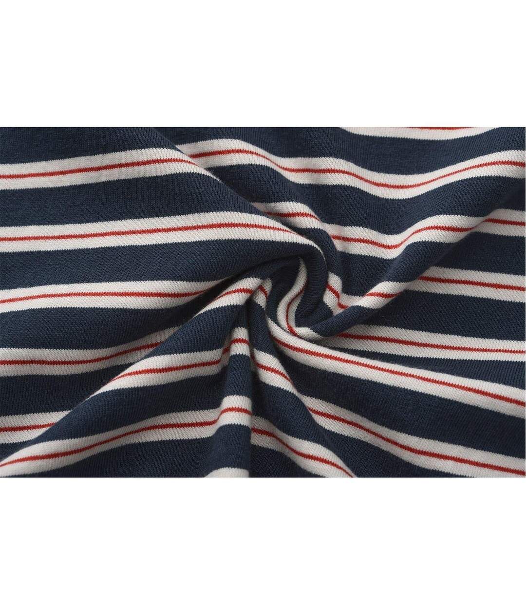 T-shirt Motif/style À Rayures Homme Bleu Marine Foncé Firetrap-4