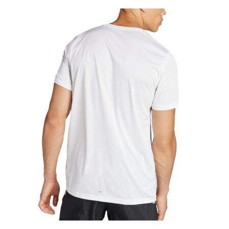 T-shirt Blanc/Noir Homme Adidas Run It - L