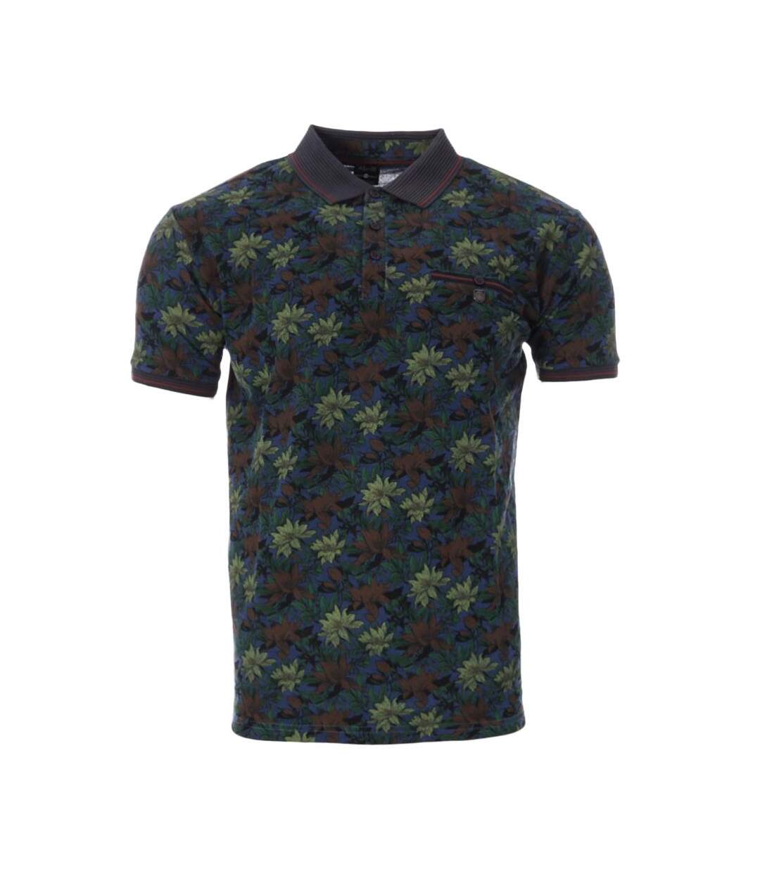 Polo noir/vert/bleu homme rms26 91314 - 3xl-1