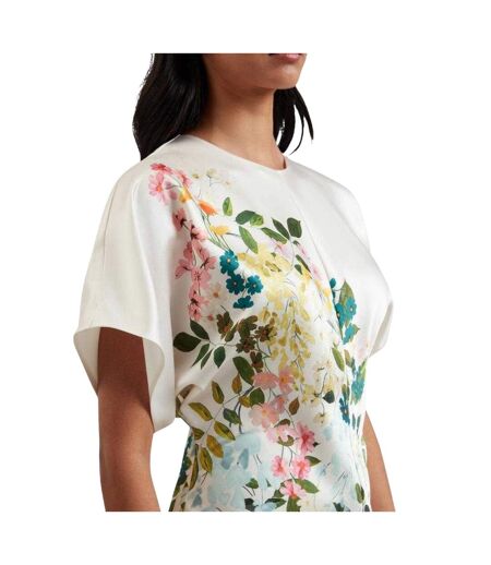 Robe Motif/style Colonne Myzan Femme Blanc Cassé Ted Baker