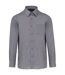 Chemise popeline manches longues - Homme - K545 - gris merle