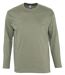T-shirt manches longues HOMME - 11420 - vert kaki
