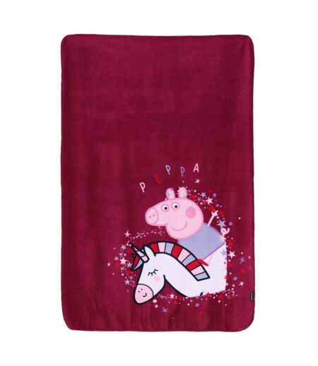 Unicorn peppa pig blanket raspberry radiance Regatta