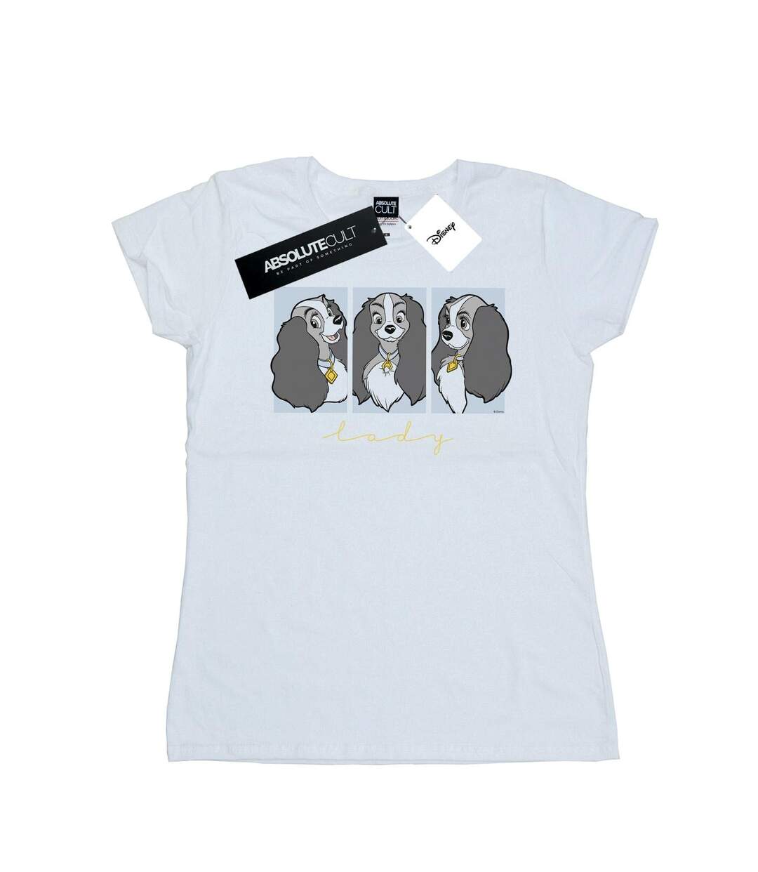 Disney - T-shirt LADY AND THE TRAMP LADY FRAMES - Femme (Blanc) - UTBI16229-1