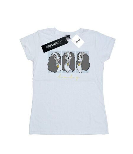 Disney - T-shirt LADY AND THE TRAMP LADY FRAMES - Femme (Blanc) - UTBI16229