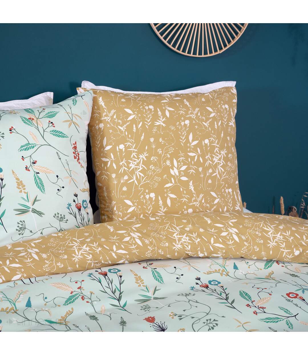 Parure de lit FLORISSANE polyester microfibre Taie 63x63 cm-4