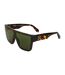 Lunettes De Soleil Motif/style Carapace De Tortue Femme Taille Unique Marron Sombre Vert Off-White-1
