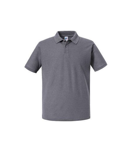 Russell Mens Authentic Pique Polo Shirt (Convoy Gray)