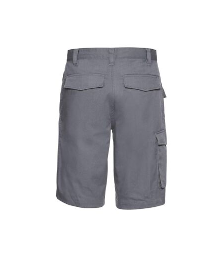 Russell Mens Polycotton Twill Shorts (Convoy Gray) - UTRW9548
