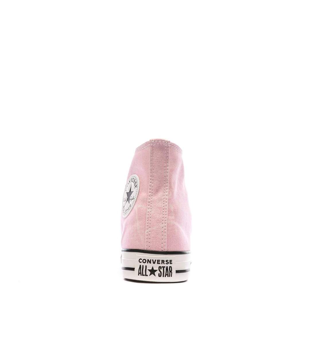 Baskets roses femme converse all star washed-3