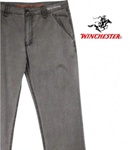 WINCHESTER WE1297T — Pantalon confort gris taupe : aisance naturelle et coton délavé