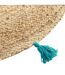 Tapis Déco Rond en Jute Shira 120cm Turquoise-2