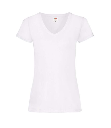 T-shirt valueweight femme blanc Fruit of the Loom