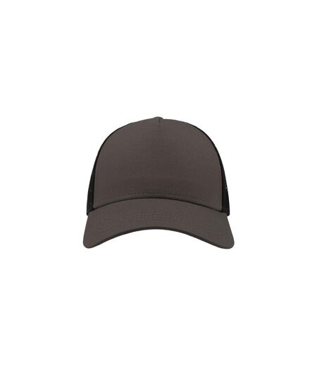 Atlantis - Casquette style trucker RAPPER - Mixte (Gris foncé / Noir) - UTAB206