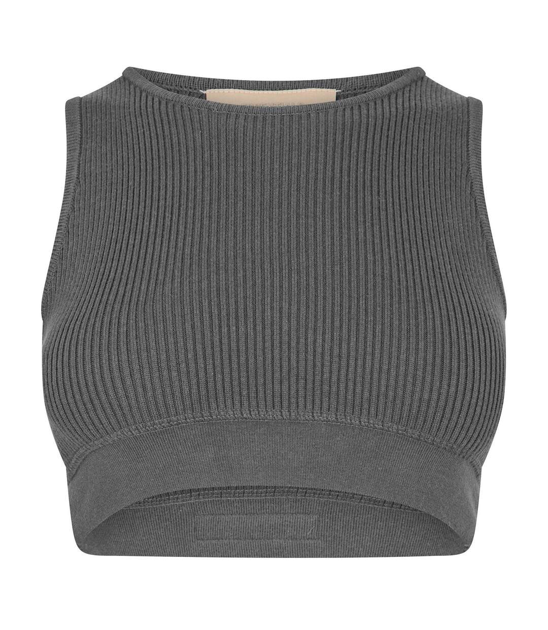 Débardeur Motif/style Côtelé Femme Noir Fear Of God Essentials-2
