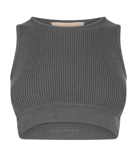 Débardeur Motif/style Côtelé Femme Noir Fear Of God Essentials