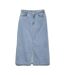 Jupe longue jean bleu femme vero moda veri - l-2