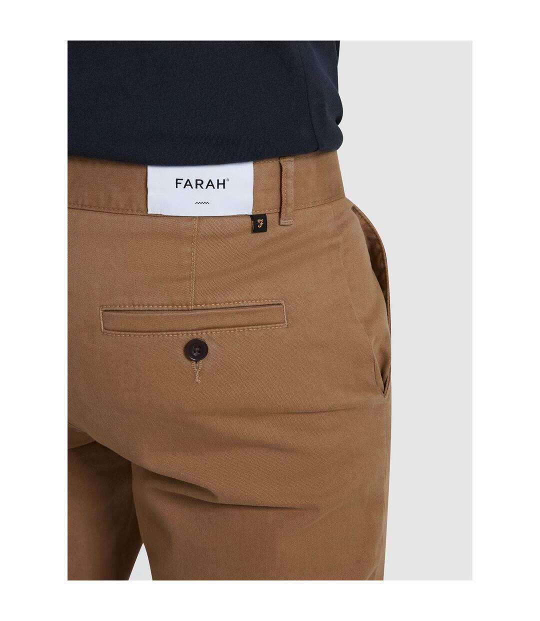 Mens Elm Slim Chinos Light Sand Farah-4