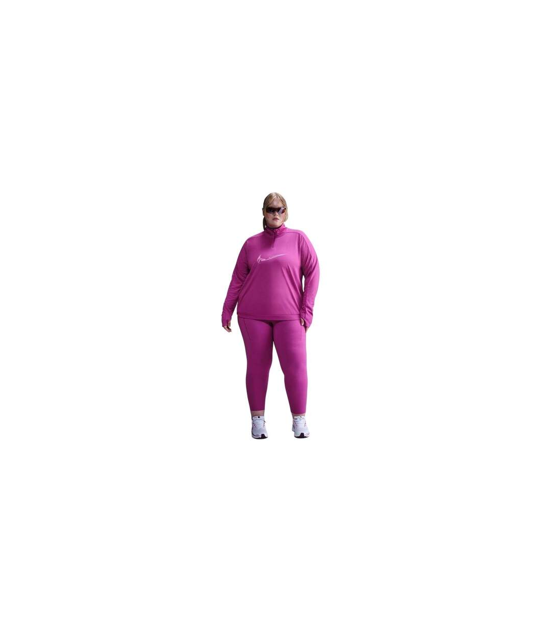 Haut Sport Motif/style Réfléchissant Femme Rose Fuchsia Nike-1