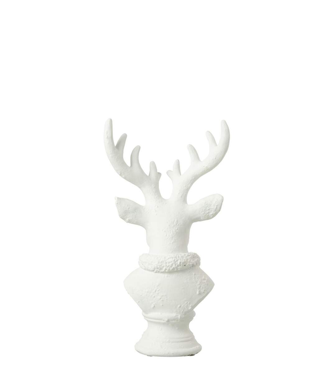 Tête de Cerf en Résine Courchevel 38cm Blanc-2