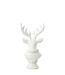 Tête de Cerf en Résine Courchevel 38cm Blanc-2