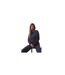 Womens/ladies Relaxed Fit Sweatshirt Blue Emporio Armani-1
