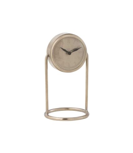 Paris Prix - Horloge à Poser En Métal rétro 36cm Argent