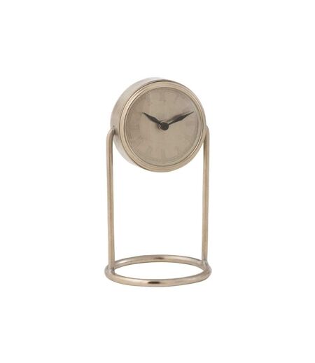 Paris Prix - Horloge à Poser En Métal rétro 36cm Argent