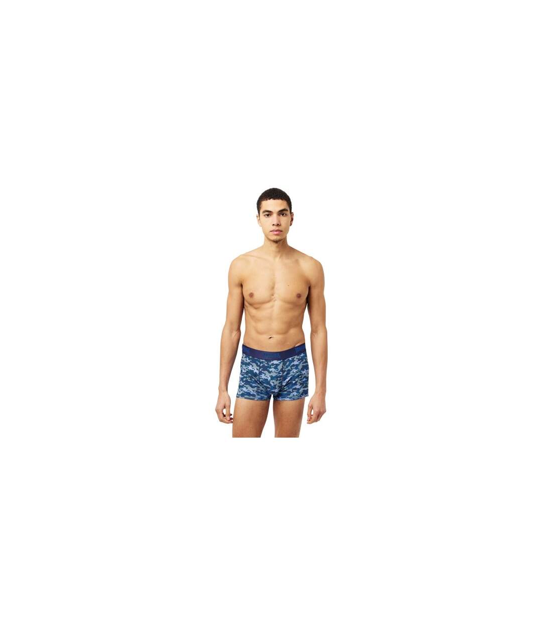 Lot De 2  Boxers Motif/style Camouflage Homme Bleu Marine Lonsdale-1