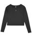 T-shirt Manches Longues Wss24tflof218 Femme Noir 4F-2