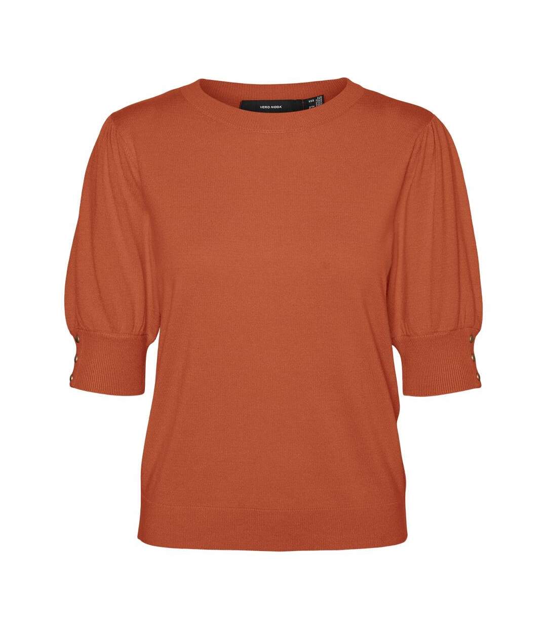 Pull orange femme vero moda holly karis 2/4-1