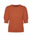 Pull orange femme vero moda holly karis 2/4-1