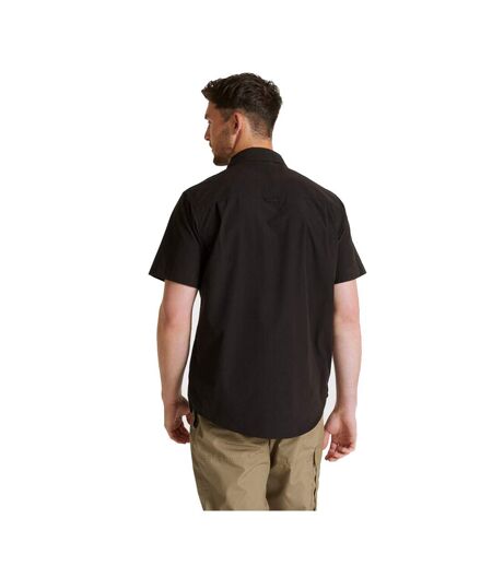 Craghoppers Mens Expert Kiwi Short-Sleeved Shirt (Black)