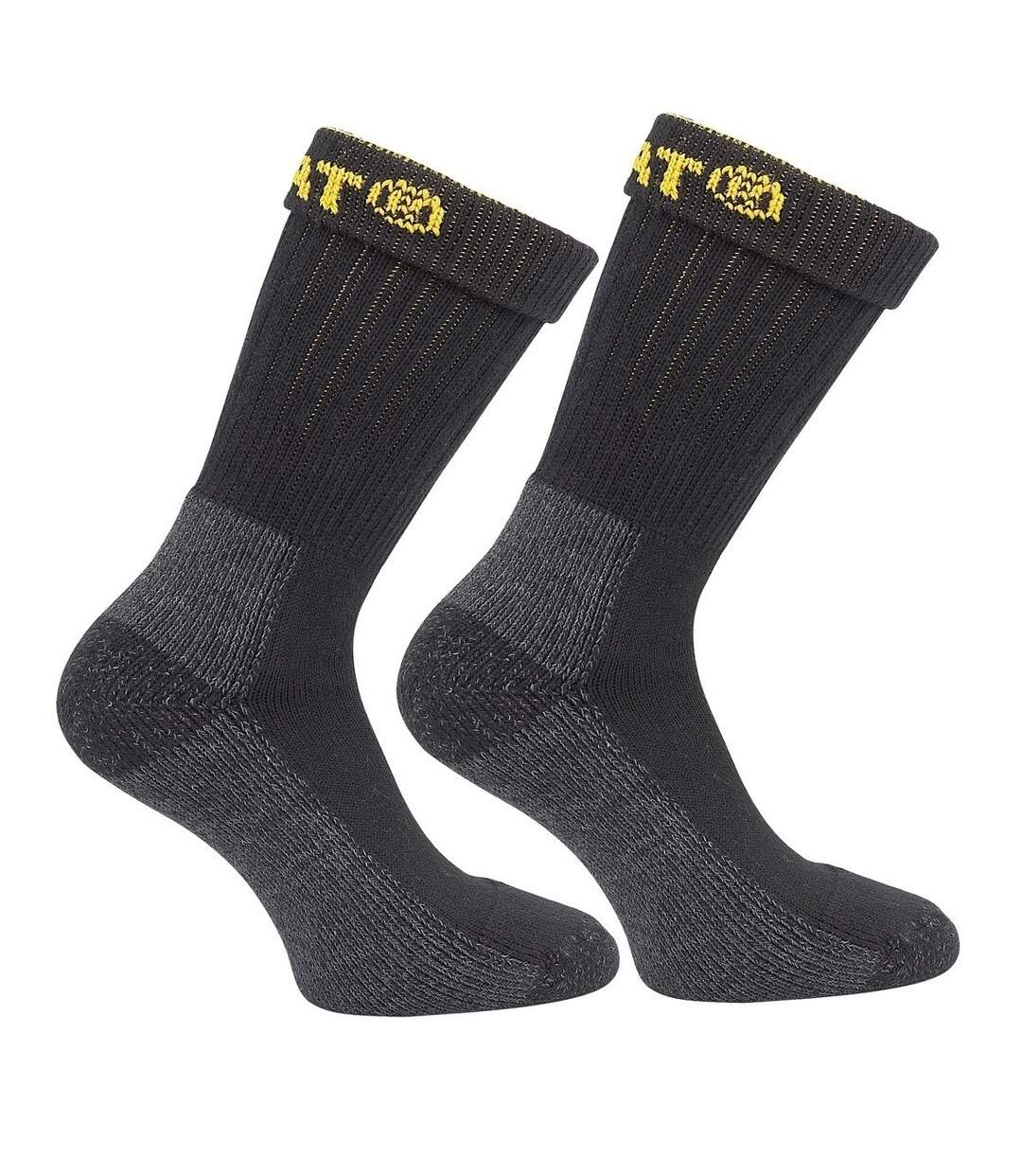 Chaussettes De Travail Lot De 2 Paires Homme Noir Caterpillar-2