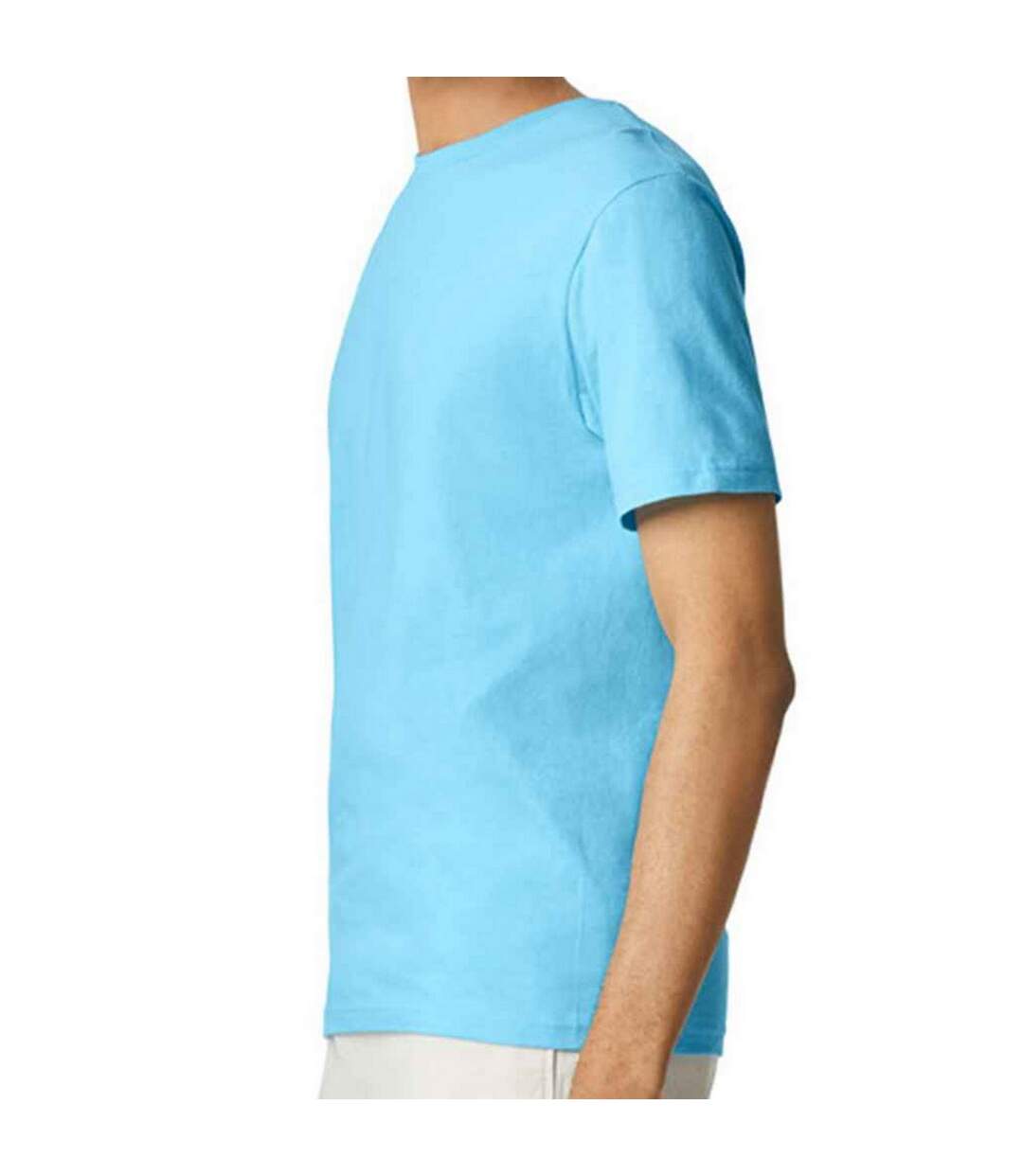 T-shirt Softstyle Homme Bleu Ciel Gildan-3