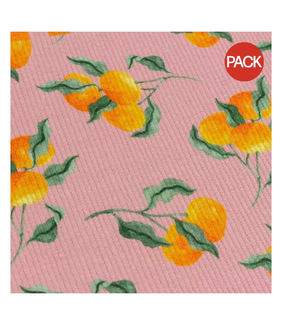 Pack of 4  Oranges placemat  one size pink Furn-1