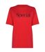 Womens/ladies Special T-shirt Red More Joy-1