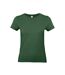 Womens/ladies e190 t-shirt bottle green B&C-1