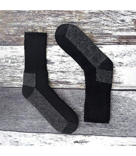 3 Pack Mens Extra Wide Loose Top Cushioned Cotton Diabetic Work Socks