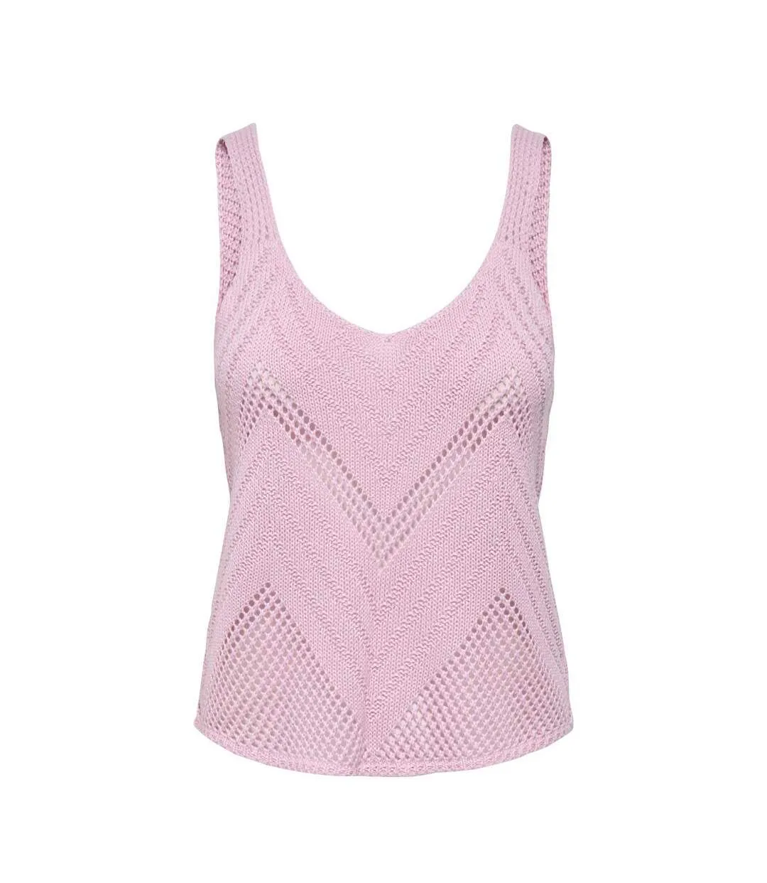 Top crochet rose clair femme jdy 15226348-1